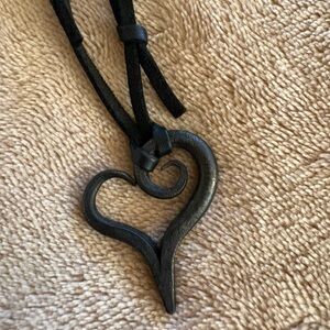 Black Heart Pendant Necklace